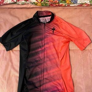 Specialized Black to Coral Gradient Short-Sleeve Cycling Jersey